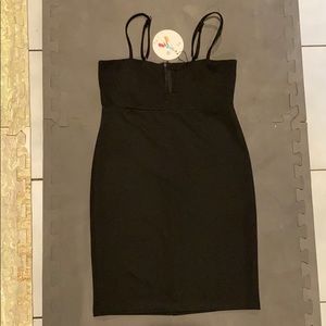 Black mini dress